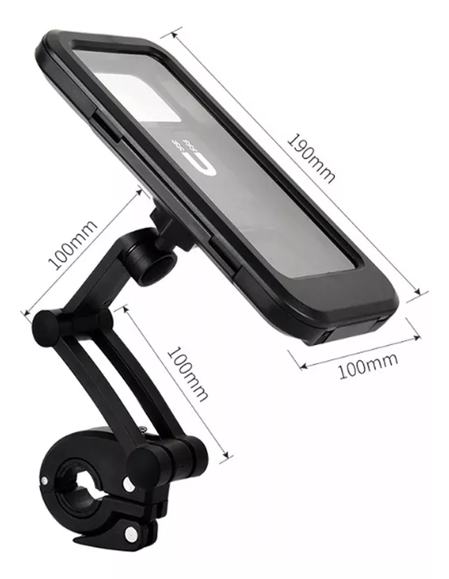 Soporte con funda para celular anti Caida Moto Bicicleta