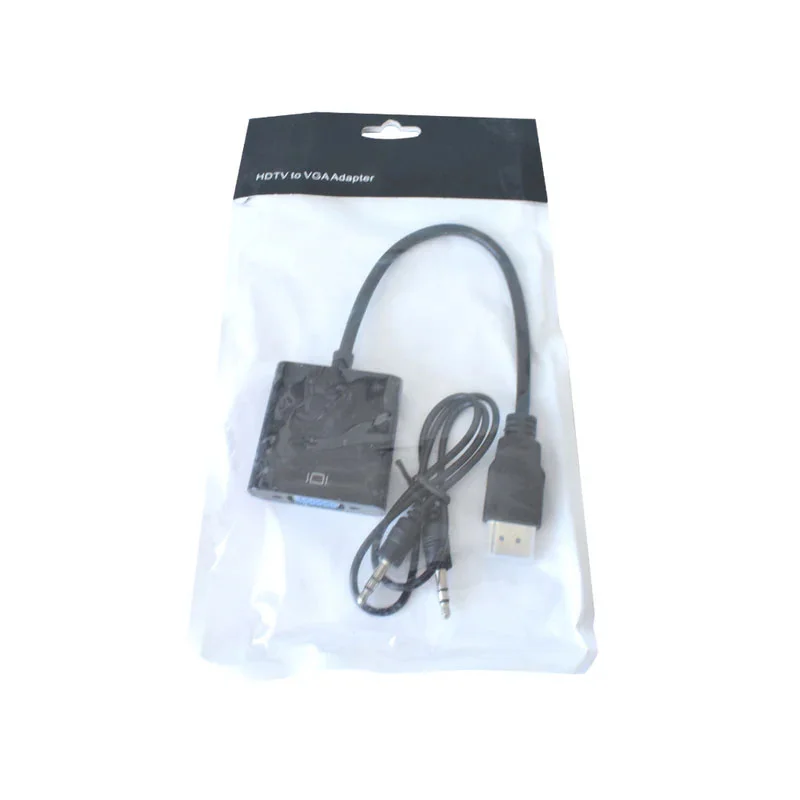 CONVERSORES CON CABLE HDMI A VGA 1080P