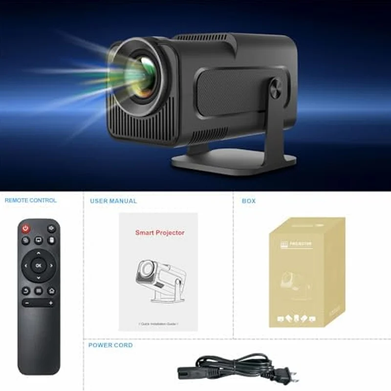 PROYECTOR PORTÁTIL ANDROID HY320 MINI 1920X1080 10000 LUMENES