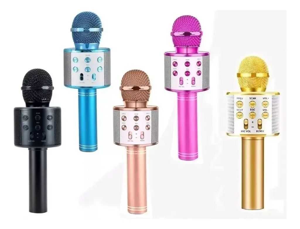 MICROFONO INALAMBRICO KARAOKE BLUETOOTH Y BOCINA DIVERSION
