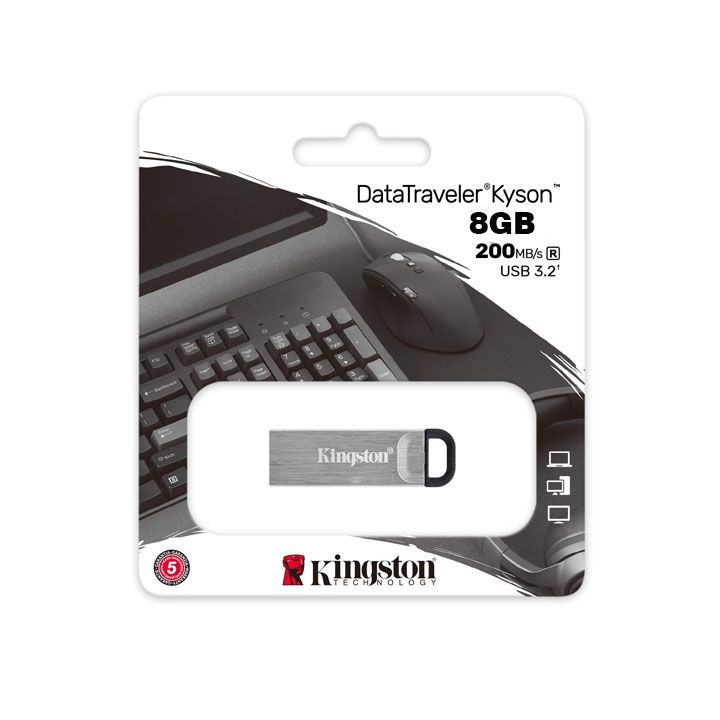 PENDRIVE ACERO CAPACIDAD 8GB 	DO-7