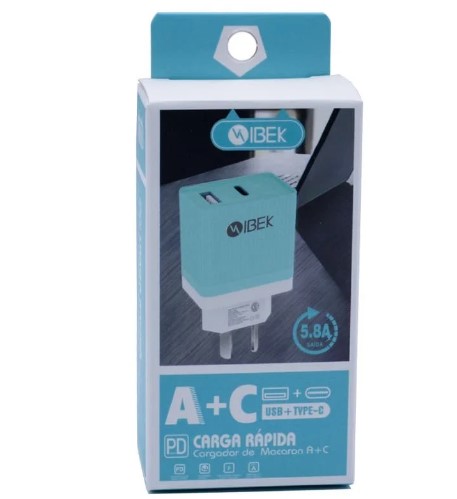 Cabezal ibek puerto usb y typo c 