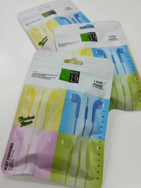 AURICULARES U19 CON MANOS LIBRES EN BOLSA 