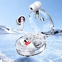 Audífonos PISEN sobre hielo transparente.webp