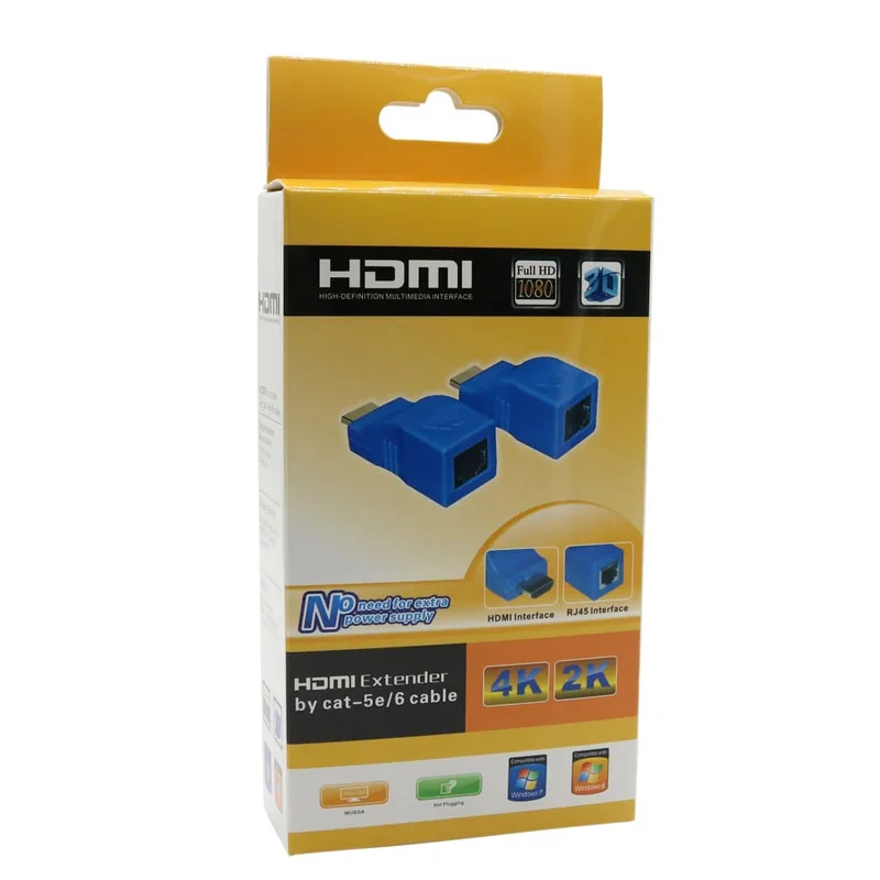 Extensor hdmi alargue 30 metros cable red rj45 utp extensor