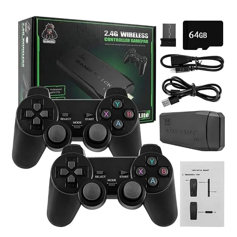 CONSOLAS DE VIDEO JUEGOS HDMI 4K M8 2.4G WIRELESS CONTROLLER GAMEPAD