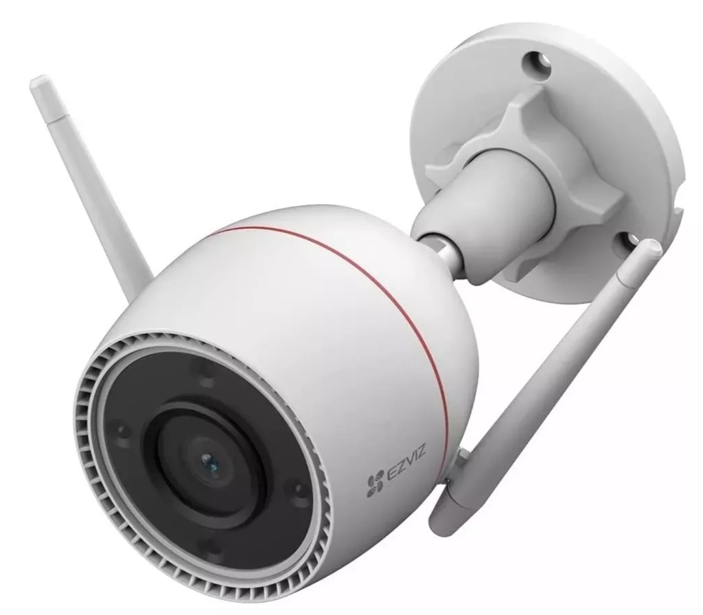Cámara De Seguridad exterior EZVIZ H3c H3C audio doble via luz sirena vision nocturna color 2k 4mp Premium