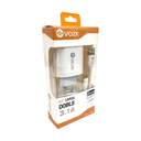 CARGADORES VOZK 3.1A TIPO C 2 PUERTOS USB
