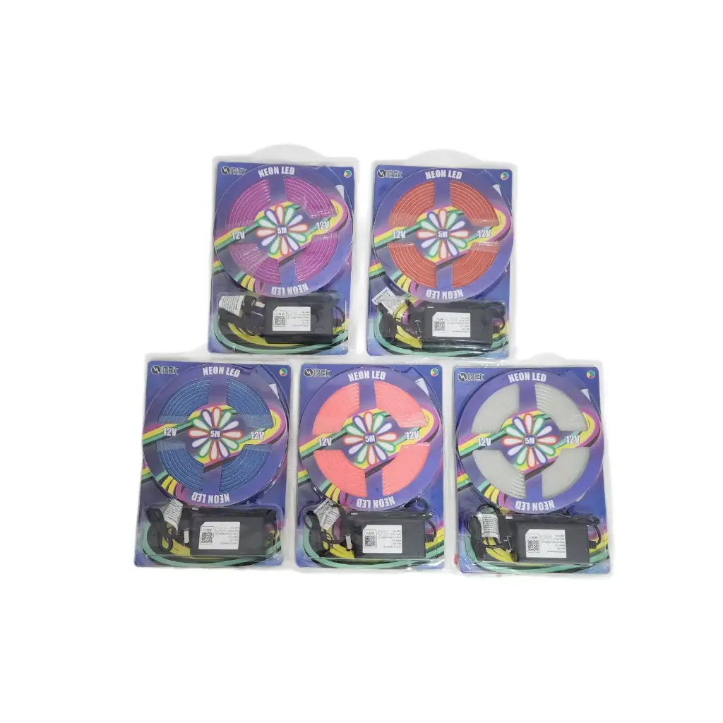 LUCES NEON LED FLEXIBLE COLOR FIJO - 5M IP65 SURTIDOS