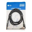 CABLE AUXILIAR ENGOMADO 3.5MM A 3.5MM 90° GRADOS AU-3503