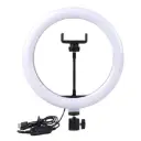 ARO DE LUZ 8″ 20CM BLANCO SIN TRIPODE