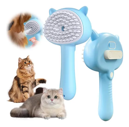 CEPILLO DE VAPOR PARA MASCOTAS GATOS PERROS 4 EN 1