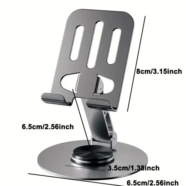 SOPORTE DE CELULAR PARA MESA DE METAL GIRATORIO