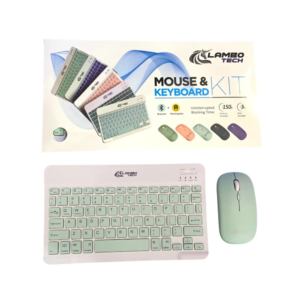 [F-PAA54742] MOUSE Y TECLADO INALAMBRICO RECARGABLE LAMBO TECH