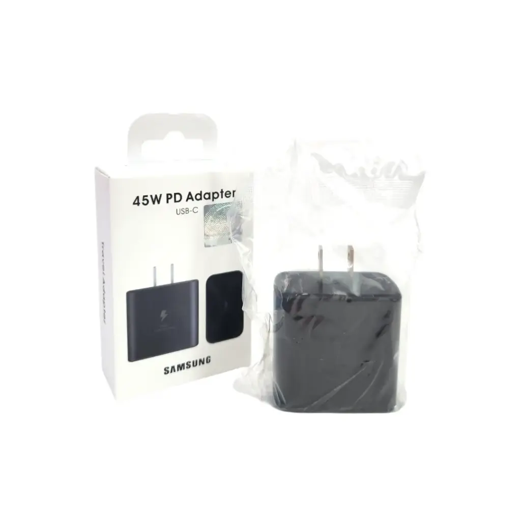 Cargadores samsung 45w cabezal pata recta