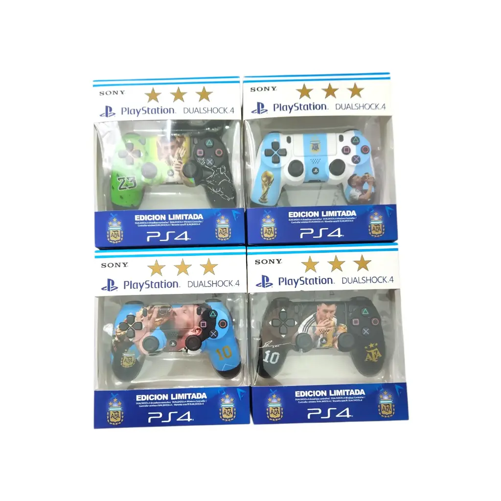 JOYSTICK PS4 MESSI 3 ESTRELLAS 4modelos SURTIDOS