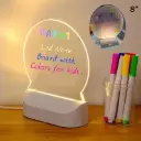 PIZARRA MAGICA LUMINOSA  10 PULGADAS LUZ LED  USB ACRILICO CON FIBRON BLANCO