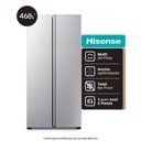 HELADERA SBS HISENSE SILVER 468 LITROS