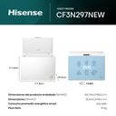 FREEZER HORIZONTAL HISENSE 297L