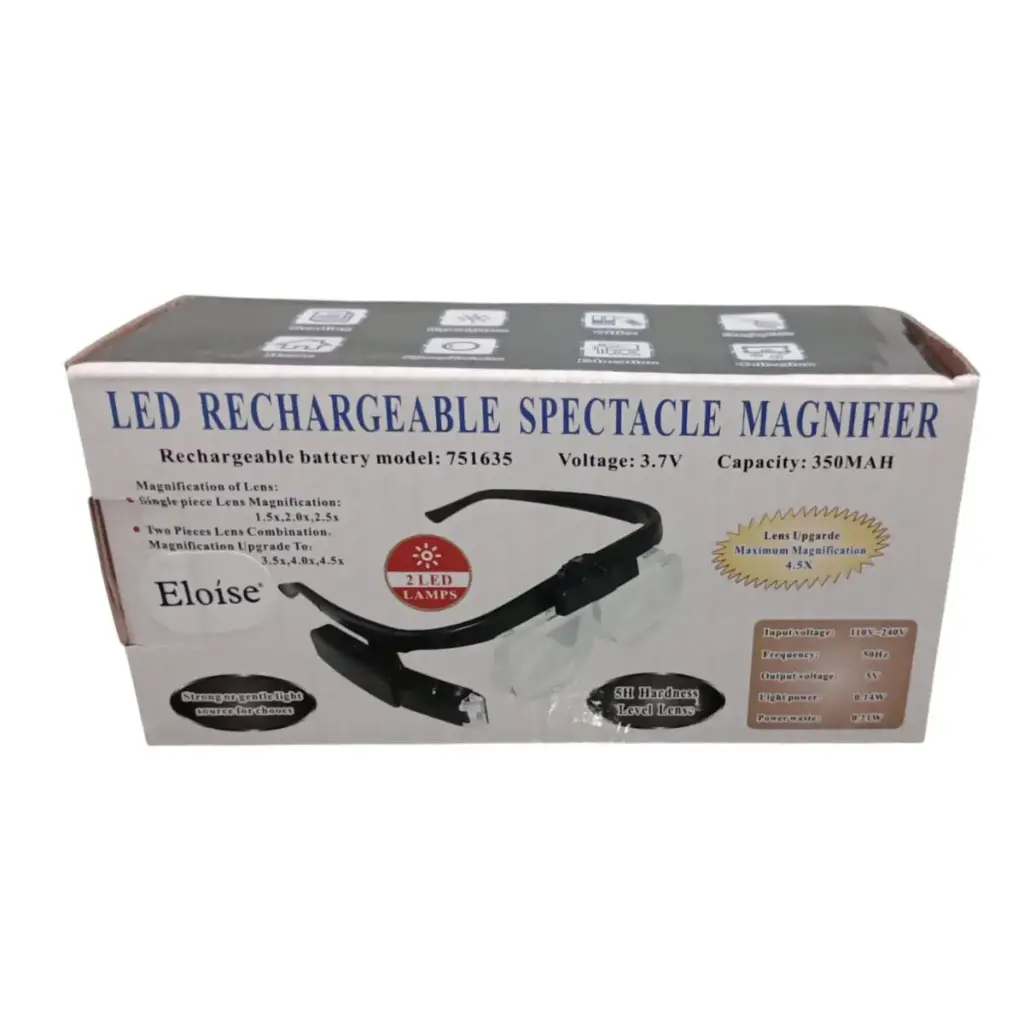 ANTEOJOS CON LUPA + LUZ LED RECARGABLE ELOISE