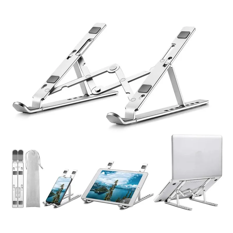 SOPORTE BASE PARA NOTEBOOK TABLET PLEGABLE Y REGULABLE