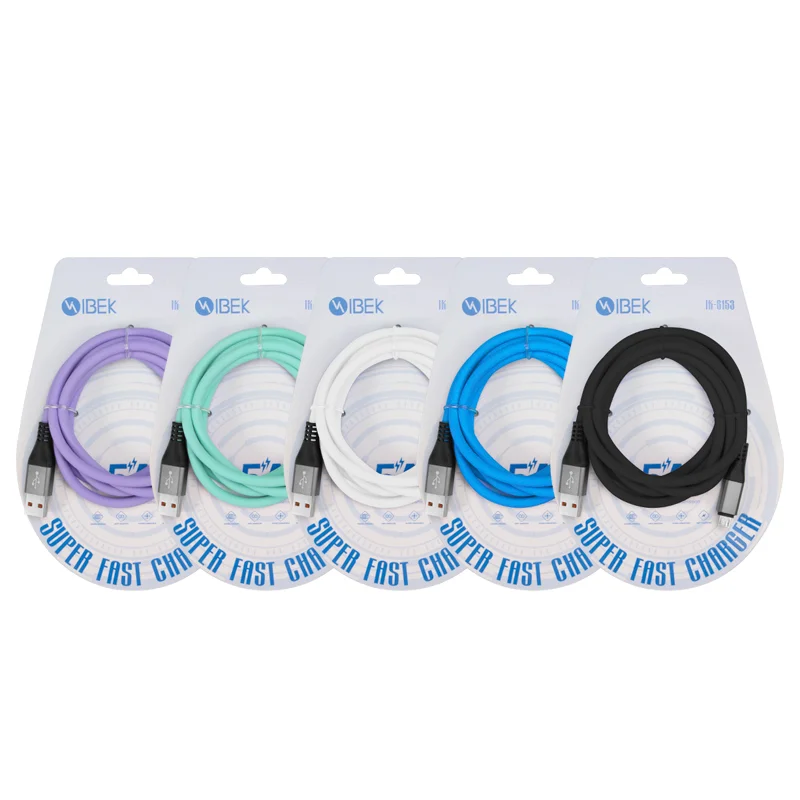 [T-IK-6153] CABLE ENGOMADO USB V8 1.5M IBEK 5A