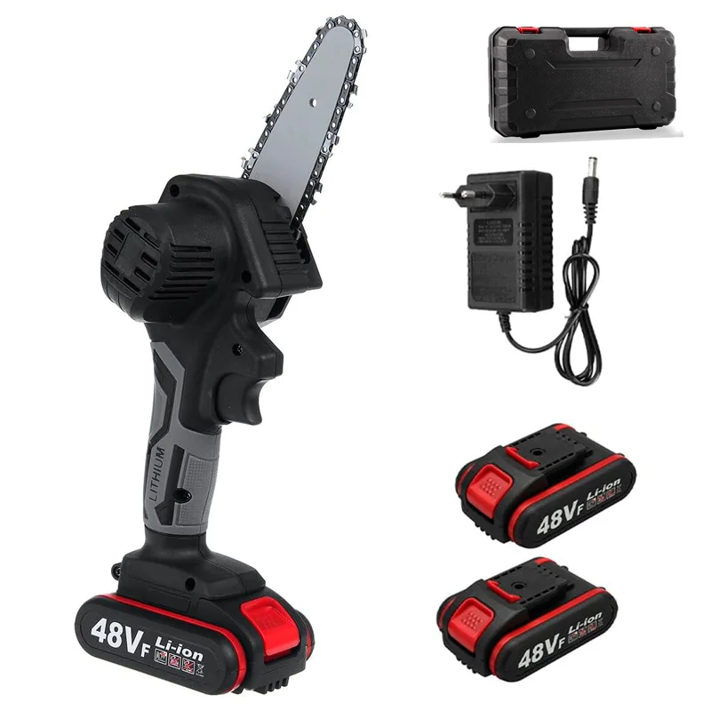 MINI MOTOSIERRA INALÁMBRICA 4″ PULGADAS 48V A PILAS