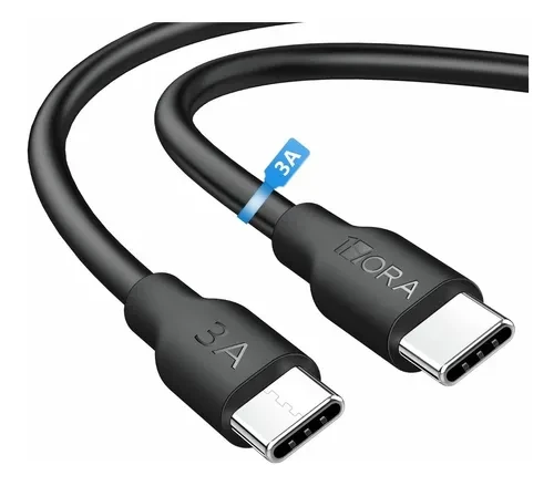 [F-CAB237N] Cable USB-A a USB Tipo-C de PVC de 1 m 1HORA