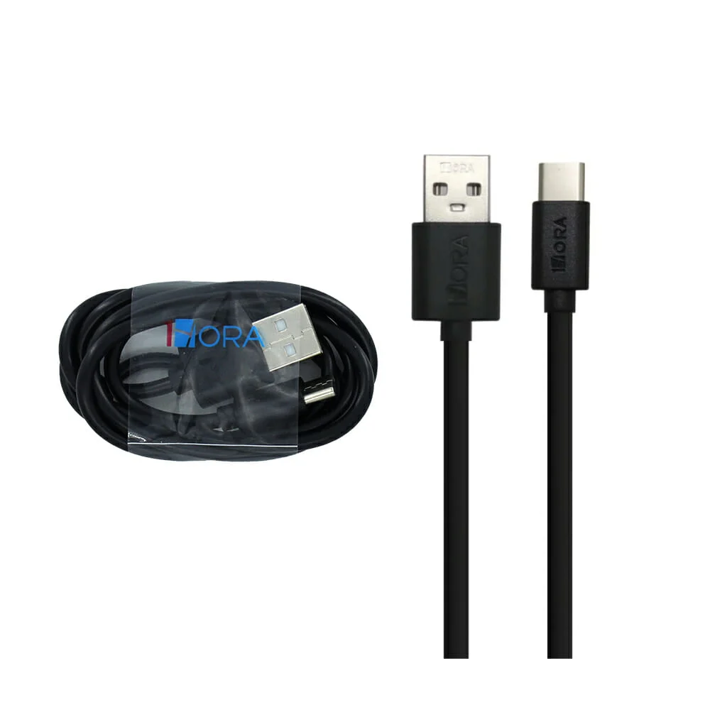 [F-CAB244N] Cable Type-C 2.1A Economic Black	 1HORA