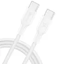 Cable trenzado de poliéster de 1 m, USB tipo C a USB tipo C 1HORA