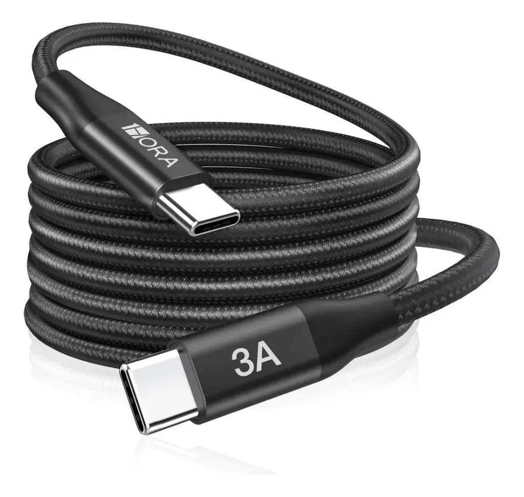 [F- CAB267N] Cable trenzado USB tipo C a USB tipo C de 2 m 1HORA