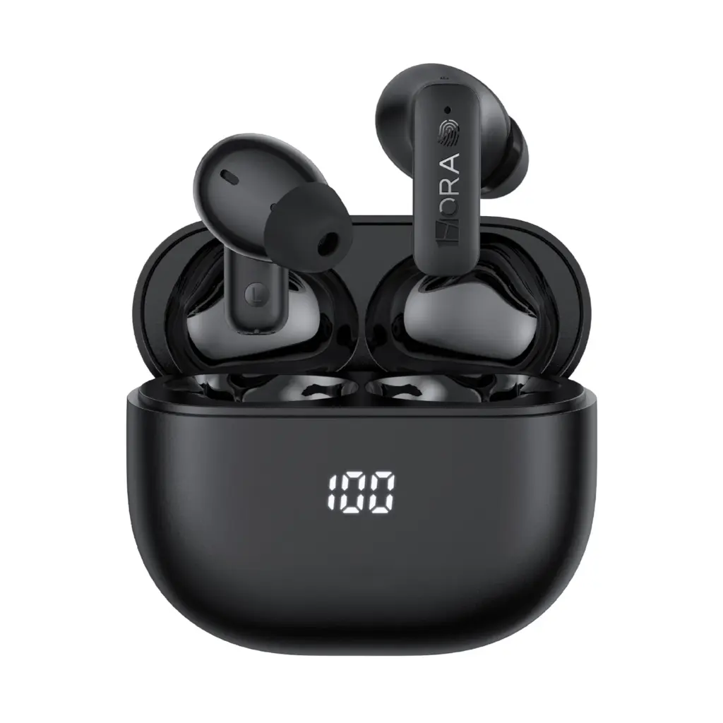 [F-AUT211N] TWS ANC Noise Cancelling Earbuds Black 1HORA