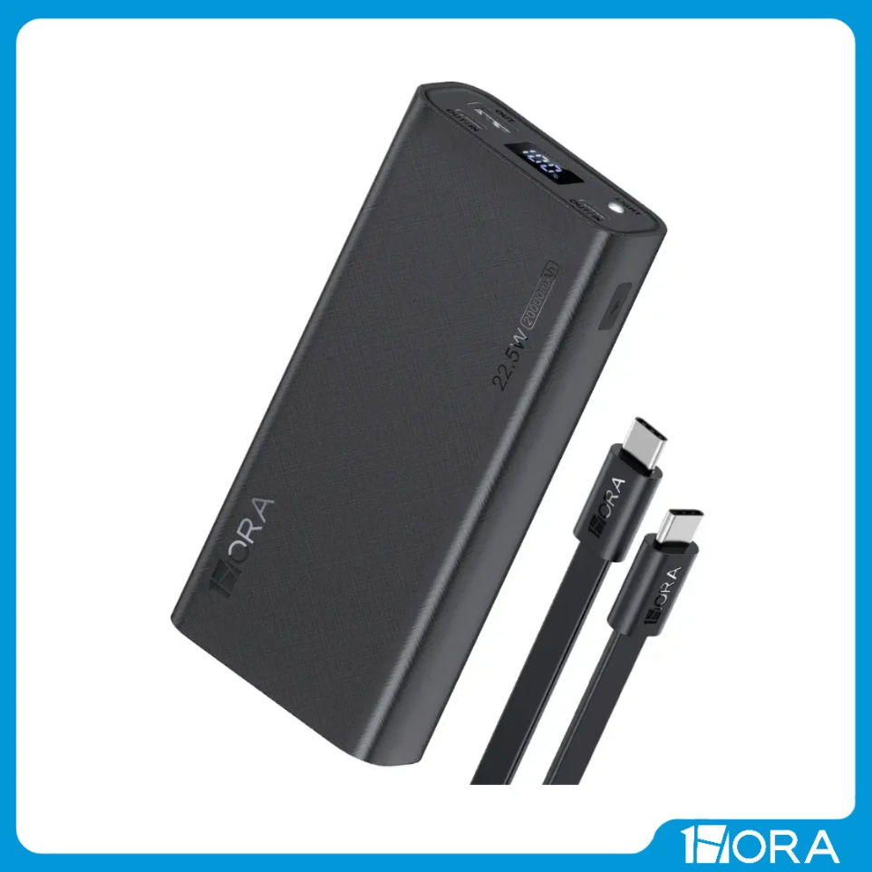 [F-GAR158N] Batería externa PD de 20 W con dos puertos USB  1HORA