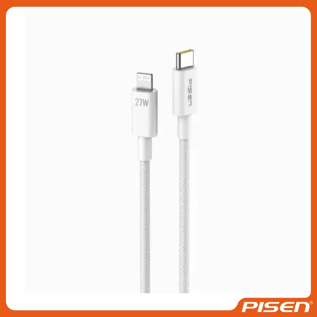 Vivid Series Cable de Datos y Carga Trenzado USB-C a Lightning 2M (Gris) • PISEN