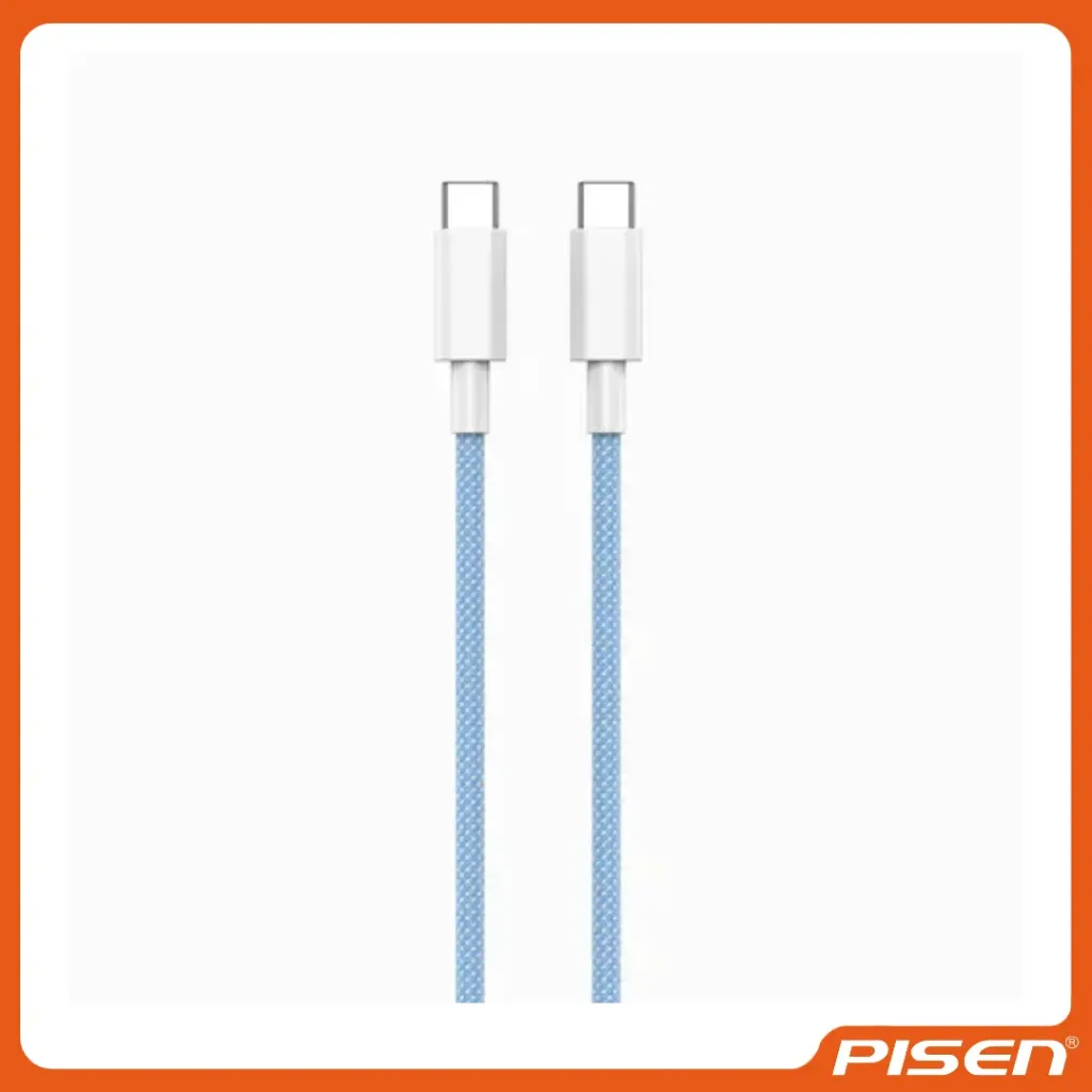 [F-PS-CC121000A] Vivid Series Cable de Datos y Carga USB-C a USB-C 100W 1M (Azul) • PISEN
