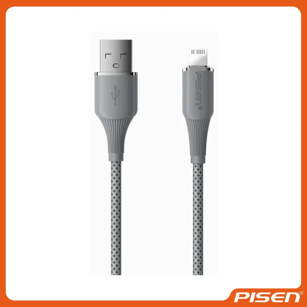[F-PS-ALFC131000A] Cable USB-a a USB-L 12W 1M (GRIS) • PISEN