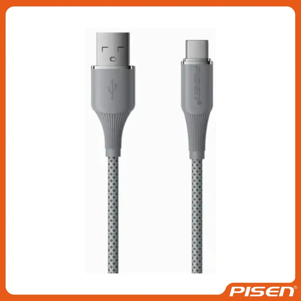 [F-PS-CCFC221000G] NoirSync Cable USB-A A Lightning 12W (Gris) • PISEN
