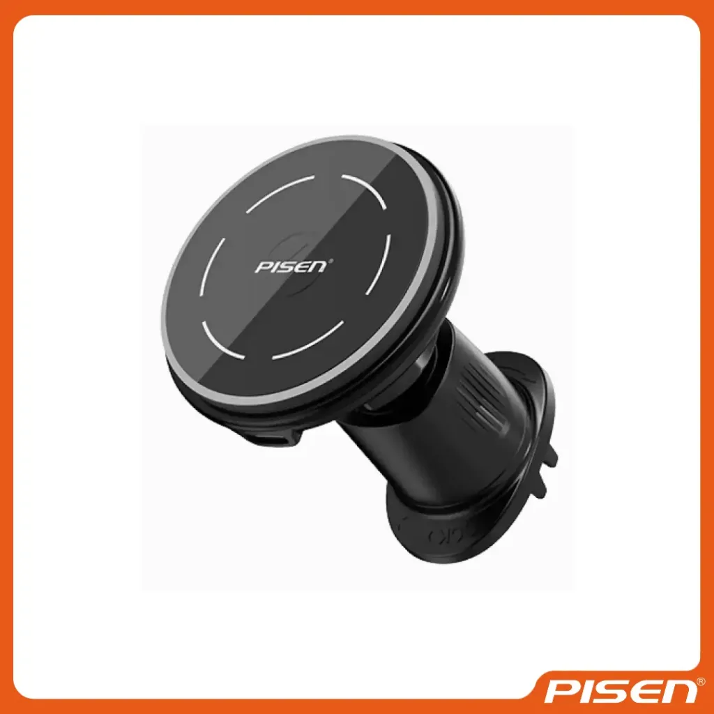 [F-PS-TPC70N] Mag Depot Soporte Magnético de Coche con Carga Inalámbrica Qi2 15W • PISEN