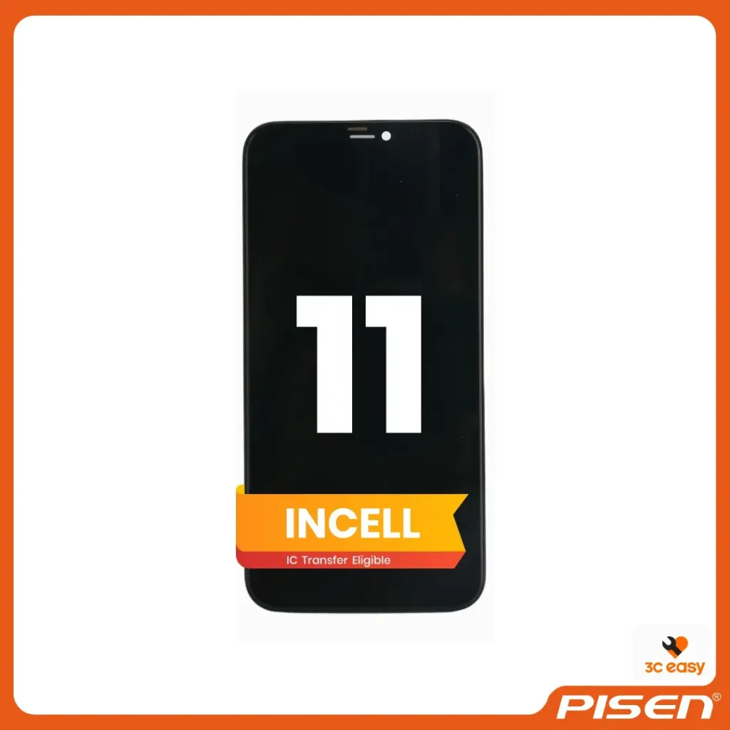 3C EASY - Pantalla de Repuesto Nueva para Móvil I11 (Incell/Negro) para Iphone • PISEN