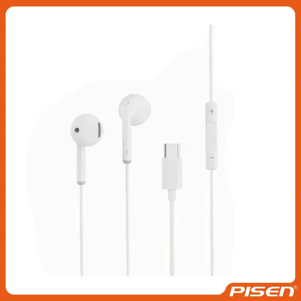 [F-PS-TPCP03B] Auriculares Estéreo Semi Intrauditivos USB-C • PISEN
