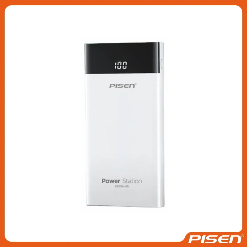 - Mr White Power Station Power Bank 10500mAh (Blanco) • PISEN