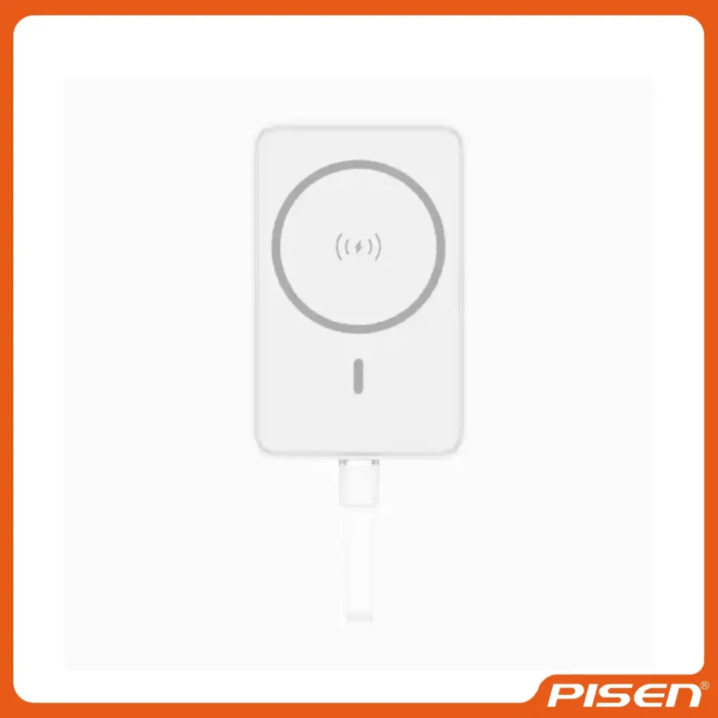 [F-PS-TPD113B] PowerMag Magnético Power Bank 30W 10000mAh Blanco • PISEN
