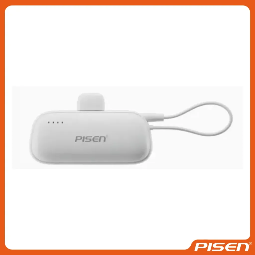 [F-PS-TPD180B] Tiny Power Bank Mini 15W 5000mAh • PISEN (White)
