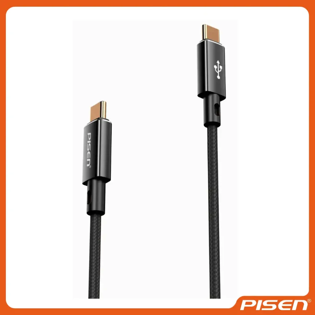 [F-PS-CCPD121000B] QUICK Cable USB-C a USB-C Platinum • PISEN (Black)