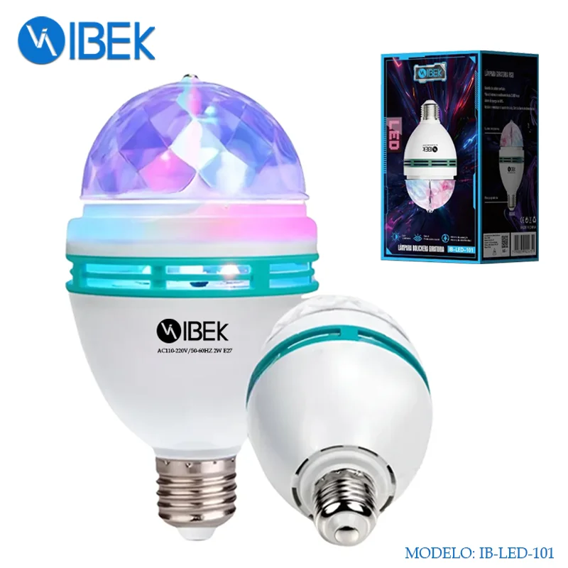 [T-IK-IB-LED- 101] LÁMPARA FOCO GIRATORIO BOLICHERO RGB