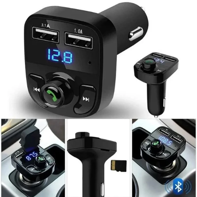 Cargador transmisor de radio MP3 Bluetooth para coche Car X8