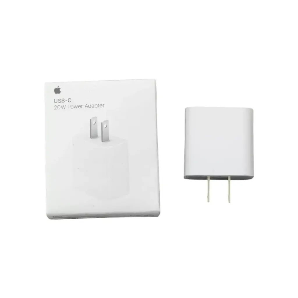 CABEZAL USB-C 20W PATA AMERICANA PARA IPHONE  (DR) •BULTO X27