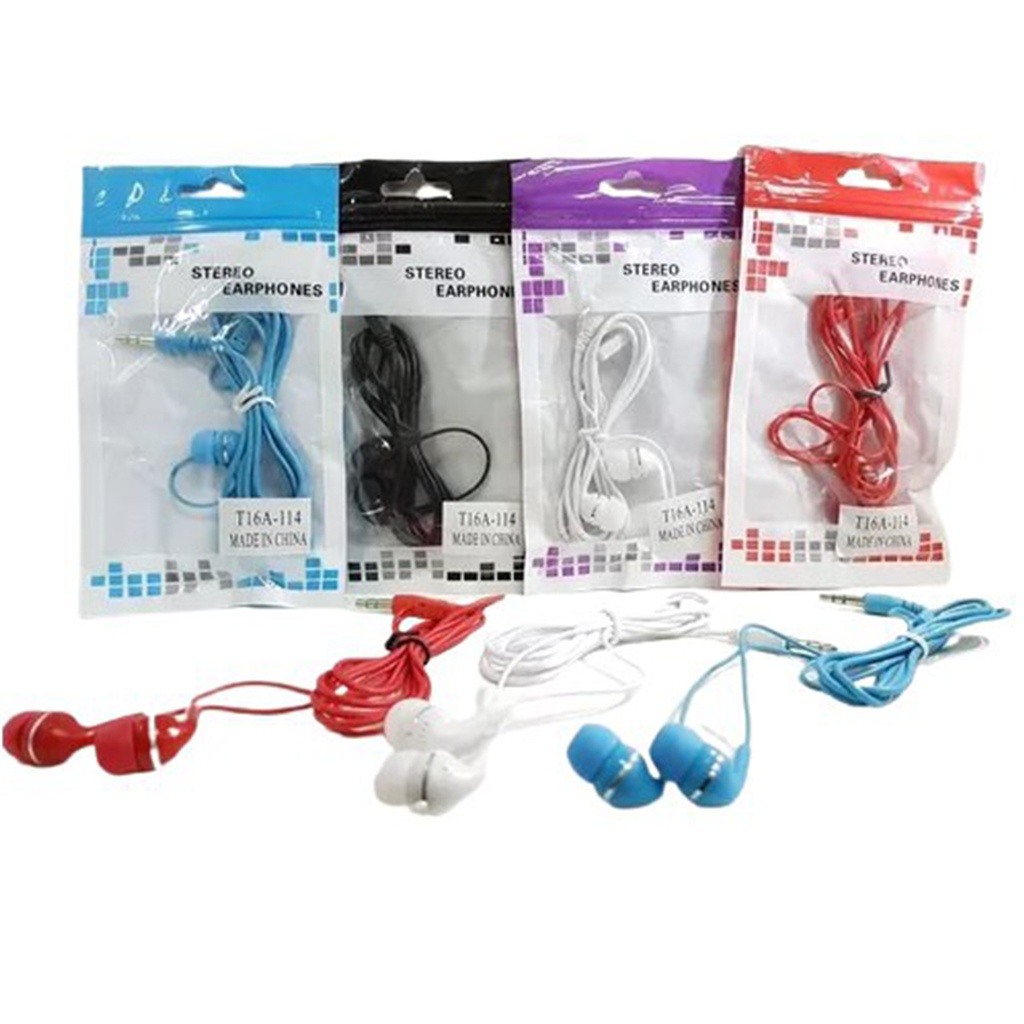 [IKER370X92] Auriculares con cables en bolsa •PACK X92