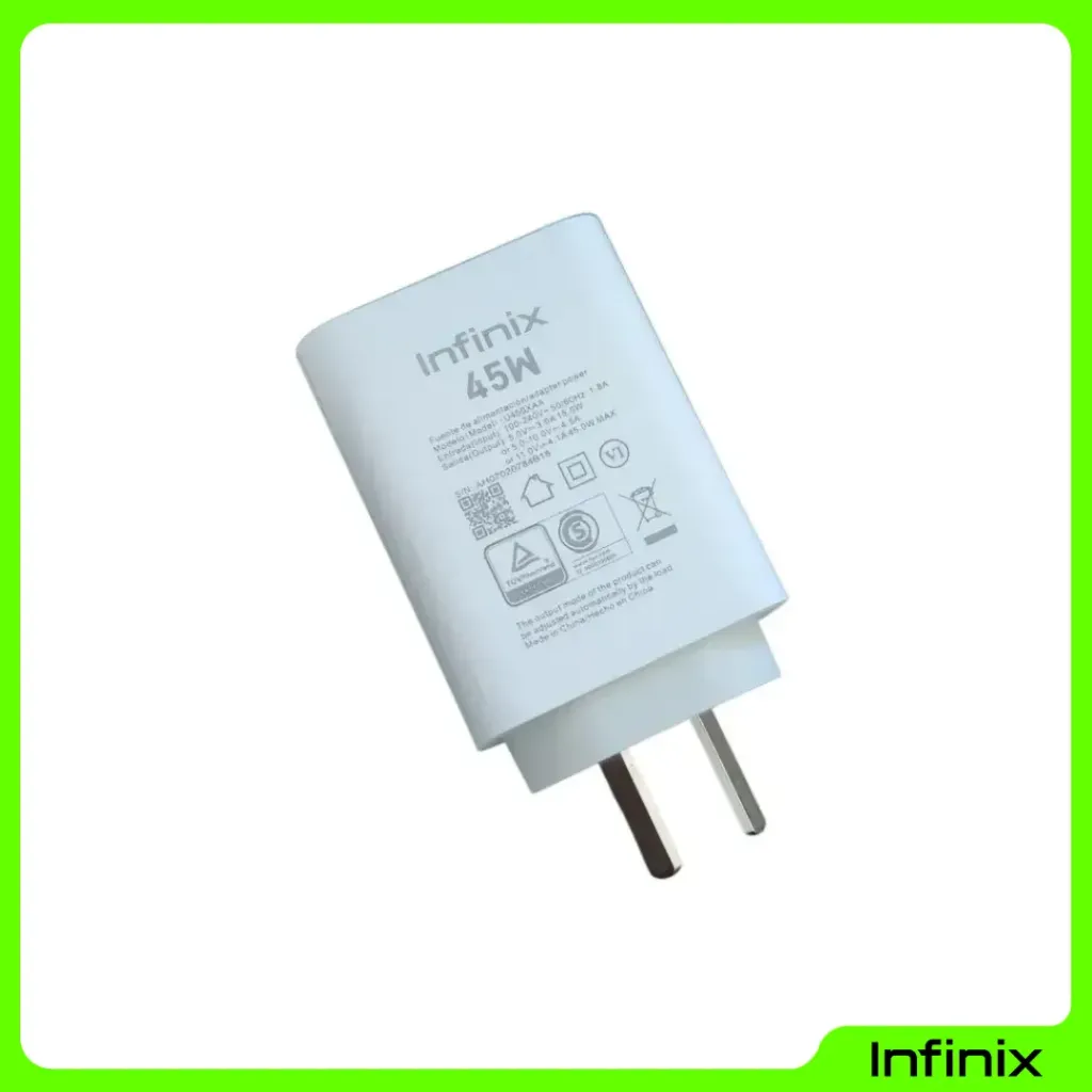 [INFI45WX50] Cabezales infinix 45w pata oblicua •BULTO X50