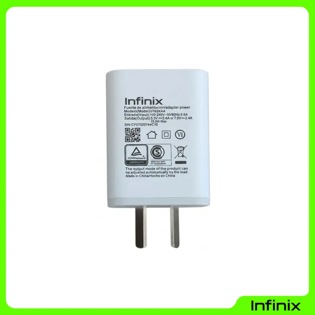 [INFI18WX50] Cabezales infinix 18w pata oblicua •BULTO X50